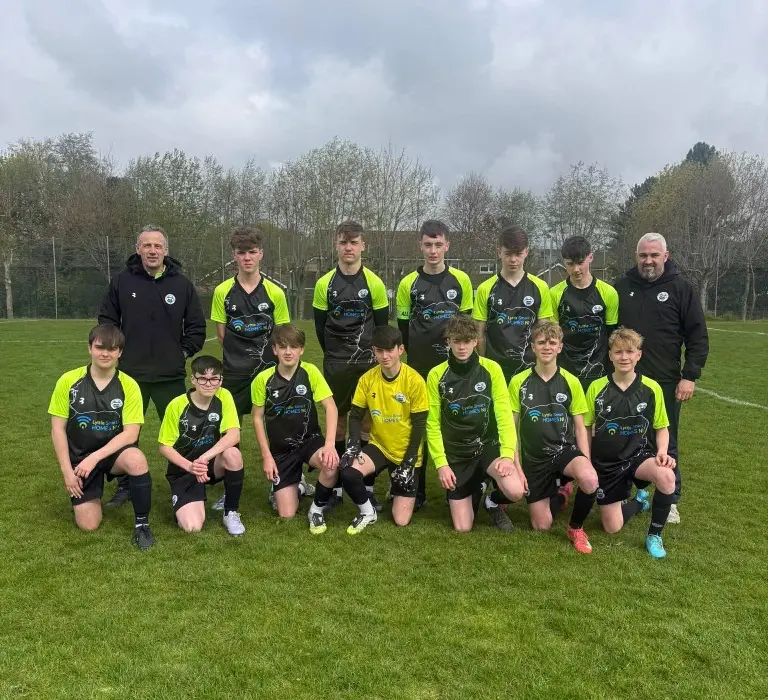 Youth squad and coaches team photo